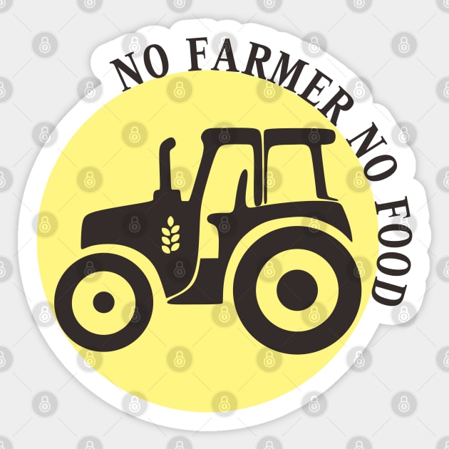 No Farmer No Food Sticker by radeckari25